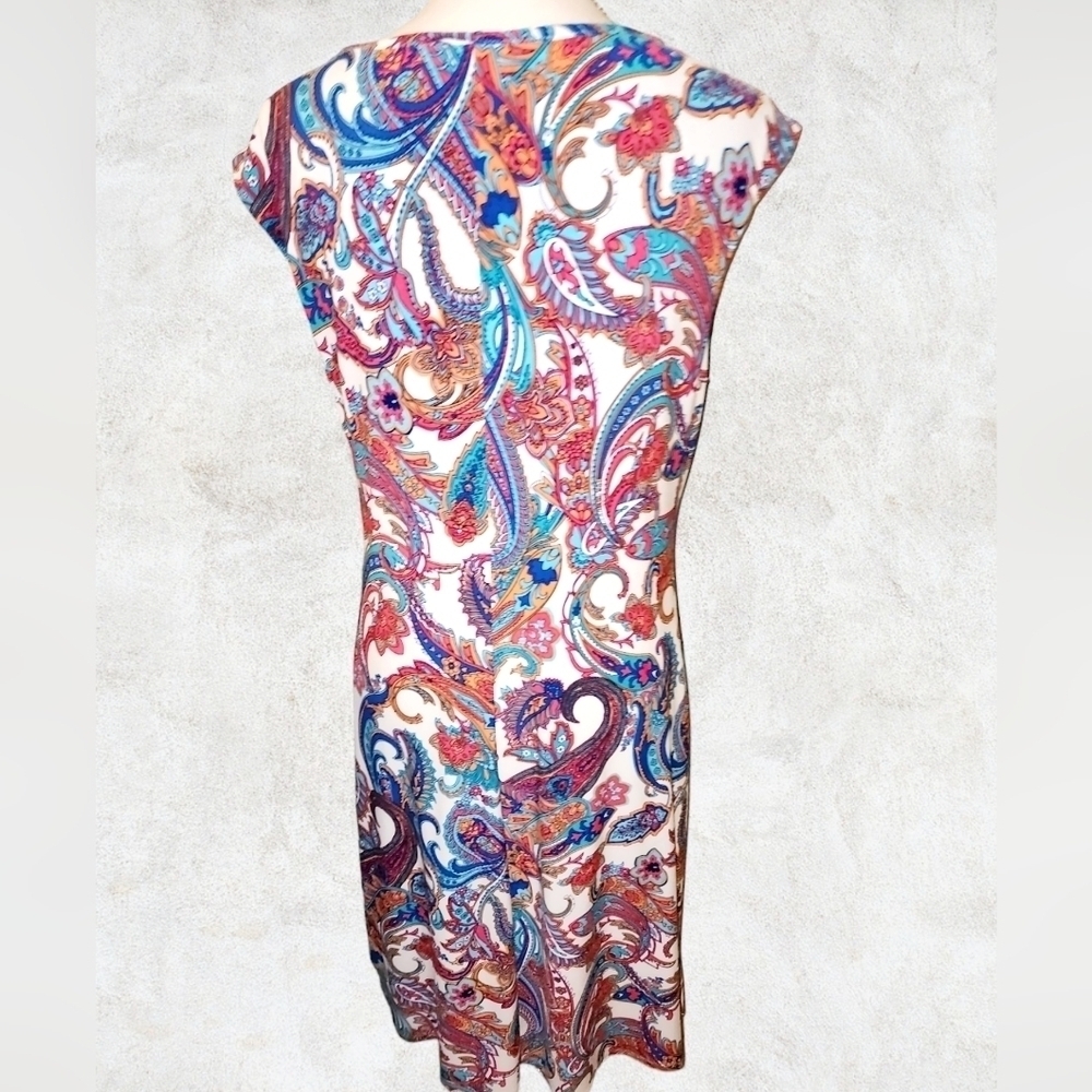 LAUREN RALPH LAUREN FAUX WRAP DRESS - Picture 3 of 5